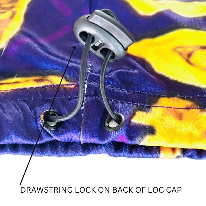 Royal Purple & Yellow Loc Cap