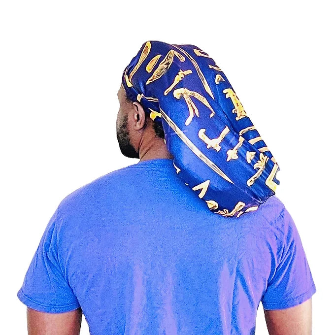 Royal Purple & Yellow Loc Cap
