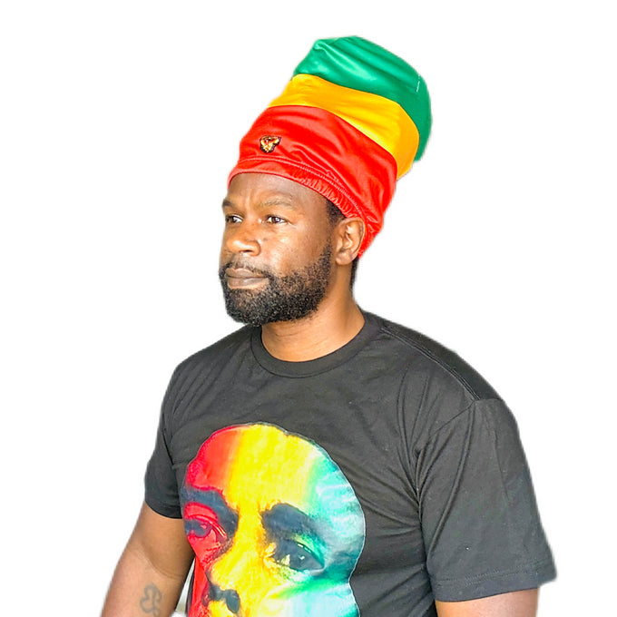 Red, Gold, & Green Loc Cap