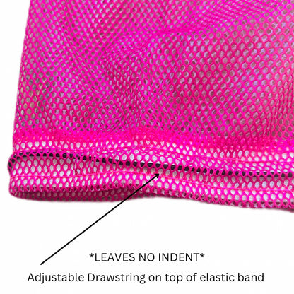 Pink Mesh Cap -Extended Length