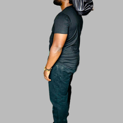 Black & White Loc Cap