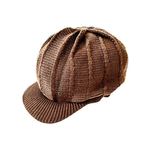 Brown Satin Insulated Beanie