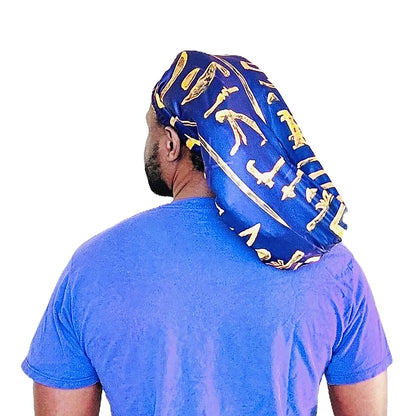 Royal Purple & Yellow Loc Cap